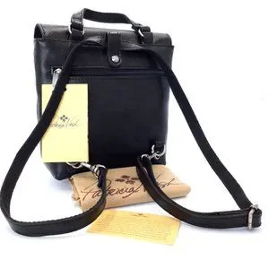 Patricia Nash Davoli Convertible Backpack Crossbody Black Leather NWT $149 Patricia Nash Floral Backpack Bags & Handbags for Women for  main image 3